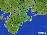 三重県のアメダス実況(日照時間)(2017年01月18日)