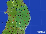 岩手県のアメダス実況(日照時間)(2017年01月18日)