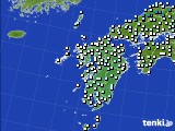 九州地方のアメダス実況(気温)(2017年01月18日)