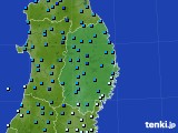 岩手県のアメダス実況(気温)(2017年01月18日)
