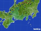 東海地方のアメダス実況(積雪深)(2017年01月19日)