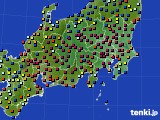 関東・甲信地方のアメダス実況(日照時間)(2017年01月19日)