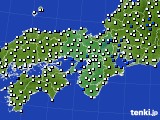 近畿地方のアメダス実況(風向・風速)(2017年01月19日)