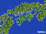 四国地方のアメダス実況(日照時間)(2017年01月20日)