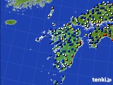九州地方のアメダス実況(日照時間)(2017年01月20日)