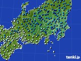 関東・甲信地方のアメダス実況(気温)(2017年01月20日)