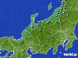 2017年01月21日の北陸地方のアメダス(降水量)