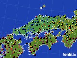 2017年01月21日の中国地方のアメダス(日照時間)