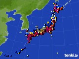 アメダス実況(日照時間)(2017年01月21日)