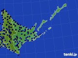 道東のアメダス実況(気温)(2017年01月21日)