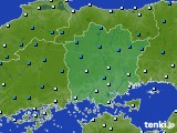 岡山県のアメダス実況(気温)(2017年01月21日)