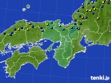 2017年01月22日の近畿地方のアメダス(積雪深)