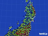 東北地方のアメダス実況(日照時間)(2017年01月22日)