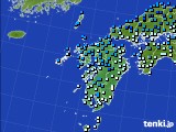 九州地方のアメダス実況(気温)(2017年01月22日)