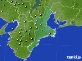 三重県のアメダス実況(降水量)(2017年01月23日)
