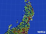 東北地方のアメダス実況(日照時間)(2017年01月23日)