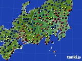 関東・甲信地方のアメダス実況(日照時間)(2017年01月23日)