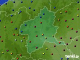 2017年01月23日の群馬県のアメダス(日照時間)