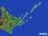 道東のアメダス実況(日照時間)(2017年01月23日)