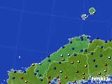 島根県のアメダス実況(日照時間)(2017年01月23日)