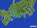 東海地方のアメダス実況(風向・風速)(2017年01月23日)