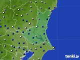 2017年01月23日の茨城県のアメダス(風向・風速)