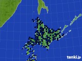 北海道地方のアメダス実況(気温)(2017年01月24日)