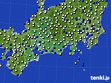 2017年01月24日の東海地方のアメダス(風向・風速)