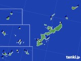 沖縄県のアメダス実況(風向・風速)(2017年01月25日)