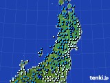 2017年01月26日の東北地方のアメダス(気温)