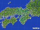 近畿地方のアメダス実況(気温)(2017年01月26日)