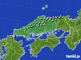 中国地方のアメダス実況(降水量)(2017年01月27日)