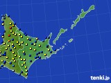 道東のアメダス実況(積雪深)(2017年01月27日)