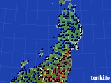東北地方のアメダス実況(日照時間)(2017年01月27日)