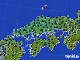 中国地方のアメダス実況(日照時間)(2017年01月27日)