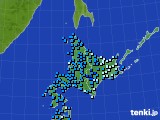 北海道地方のアメダス実況(気温)(2017年01月27日)