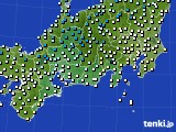 東海地方のアメダス実況(気温)(2017年01月27日)