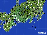 2017年01月27日の東海地方のアメダス(風向・風速)