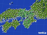 近畿地方のアメダス実況(風向・風速)(2017年01月27日)