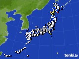 2017年01月27日のアメダス(風向・風速)