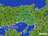 兵庫県のアメダス実況(日照時間)(2017年01月28日)