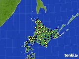 北海道地方のアメダス実況(積雪深)(2017年01月29日)