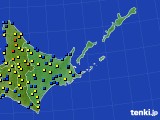 道東のアメダス実況(積雪深)(2017年01月29日)