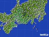 東海地方のアメダス実況(風向・風速)(2017年01月29日)