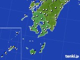 鹿児島県のアメダス実況(風向・風速)(2017年01月29日)