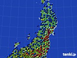 2017年01月30日の東北地方のアメダス(日照時間)