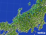 北陸地方のアメダス実況(気温)(2017年01月30日)