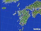 九州地方のアメダス実況(気温)(2017年01月30日)