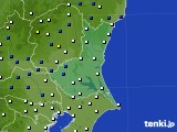 茨城県のアメダス実況(風向・風速)(2017年01月30日)