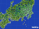 関東・甲信地方のアメダス実況(気温)(2017年01月31日)